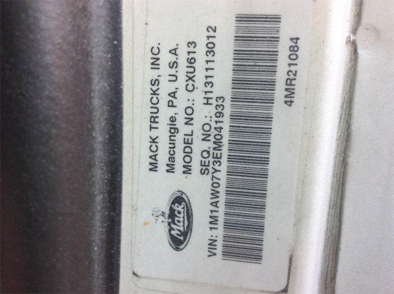 2014 MACK PINNACLE CXU613 7135578849 2014 MACK PINNACLE CXU613 7135578849