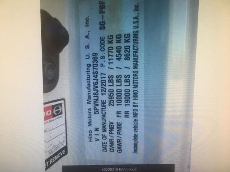 2018 HINO 268 7261799890 2018 HINO 268 7261799890