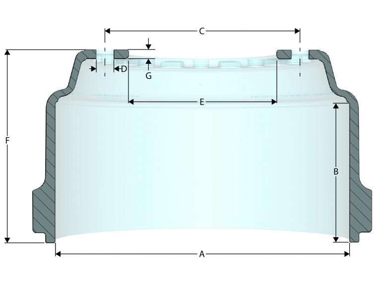 Gunite Brake Drum 3166 - image 1 of 1