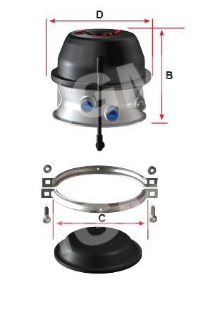 MGM S Cam Brakes Drum 3431008 - image 1 of 1