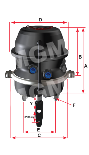 MGM S Cam Brakes Drum 3531954 - image 1 of 1