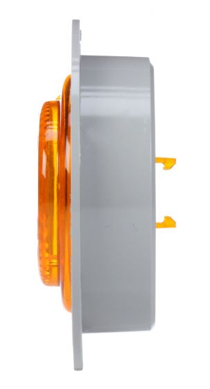 Truck-Lite 10 Series LED Yellow Round 2 Diode Marker Clearance Light P2 Gray Polycarbonate Flange Mount Fit N Forget MC 10251Y Truck-Lite 10 Series LED Yellow Round 2 Diode Marker Clearance Light P2 Gray Polycarbonate Flange Mount Fit N Forget MC 10251Y - image 1 of 1