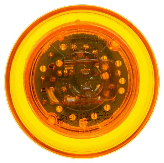 Truck-Lite 10 Series LED Yellow Round 3 Diode Marker Clearance Light P2 Fit N Forget MC 10256Y Truck-Lite 10 Series LED Yellow Round 3 Diode Marker Clearance Light P2 Fit N Forget MC 10256Y - image 2 of 2