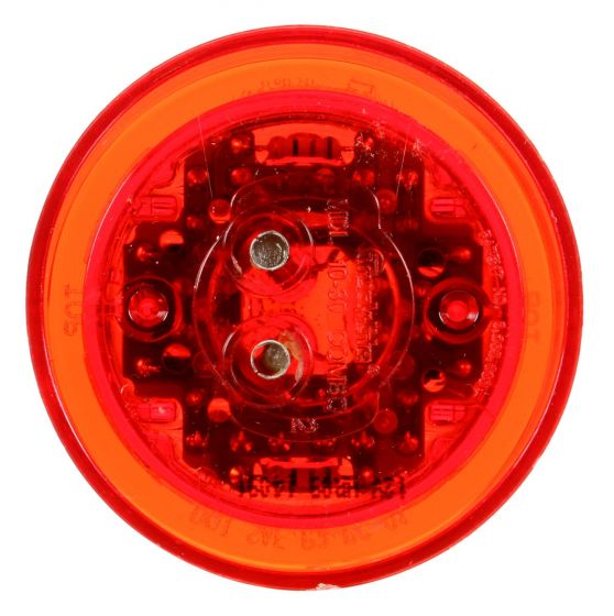 Truck-Lite 10 Series Low Profile LED Red Round 8 Diode PC PL10 Marker Clearance Light 10286R Truck-Lite 10 Series Low Profile LED Red Round 8 Diode PC PL10 Marker Clearance Light 10286R - image 2 of 2