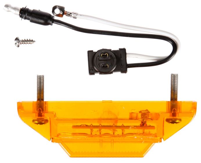 Truck-Lite 35 Series LED Yellow Rectangular 2 Diode Marker Clearance Light P2 2 Screw Fit N Forget MC Kit 35001Y Truck-Lite 35 Series LED Yellow Rectangular 2 Diode Marker Clearance Light P2 2 Screw Fit N Forget MC Kit 35001Y - image 2 of 2
