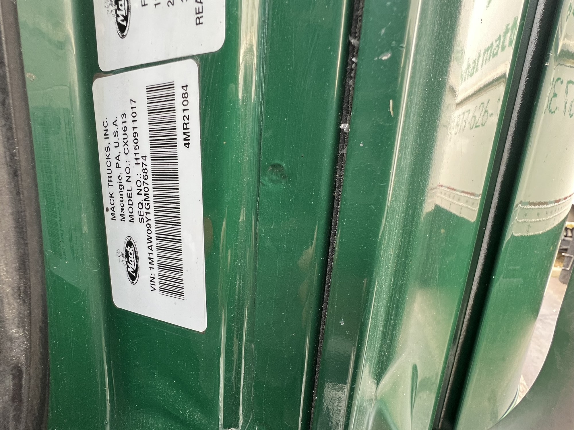 2016 MACK CXU613 1069020-09 2016 MACK CXU613 1069020-09