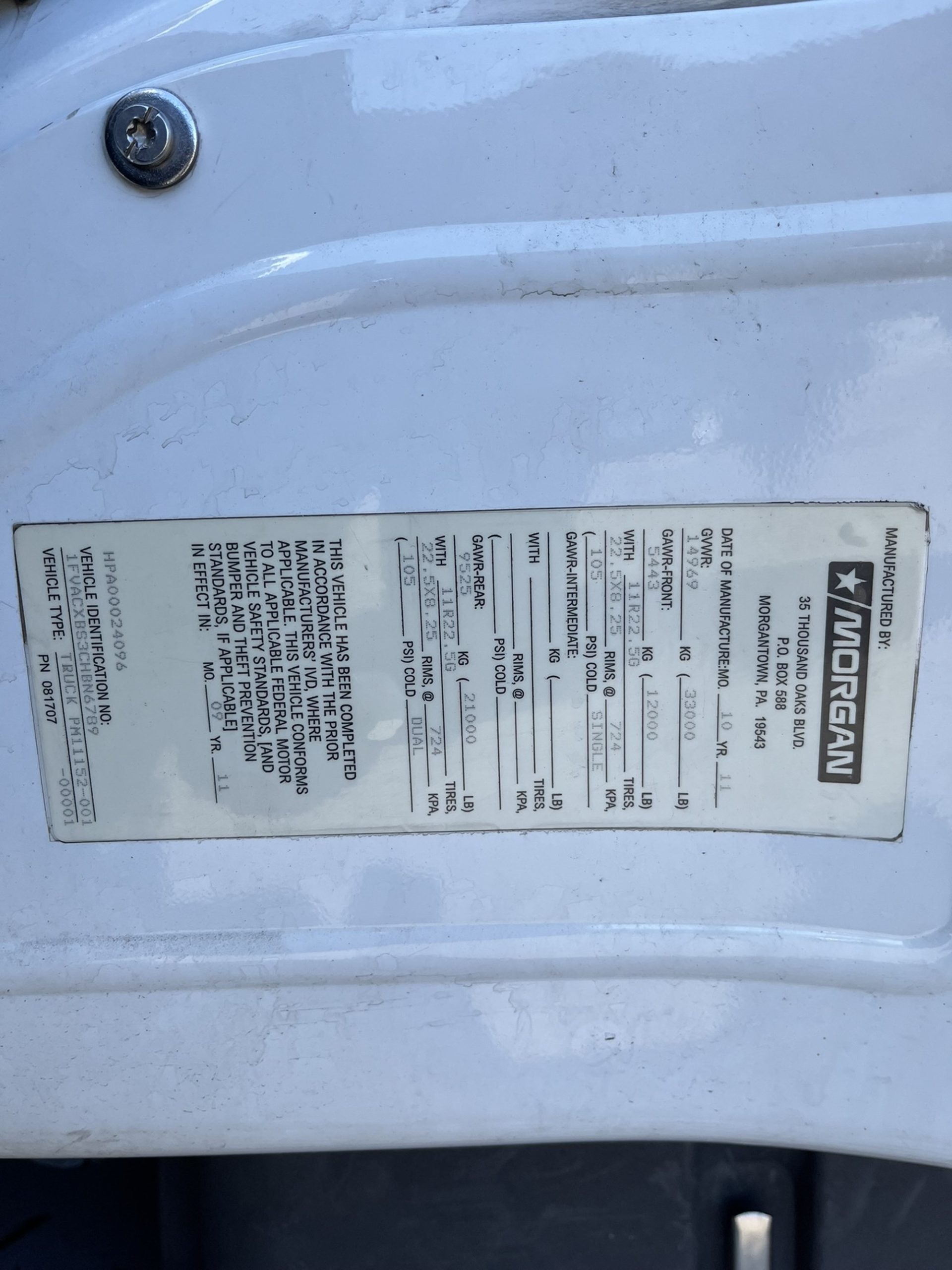 2012 Freightliner M2 1076154-12 2012 Freightliner M2 1076154-12