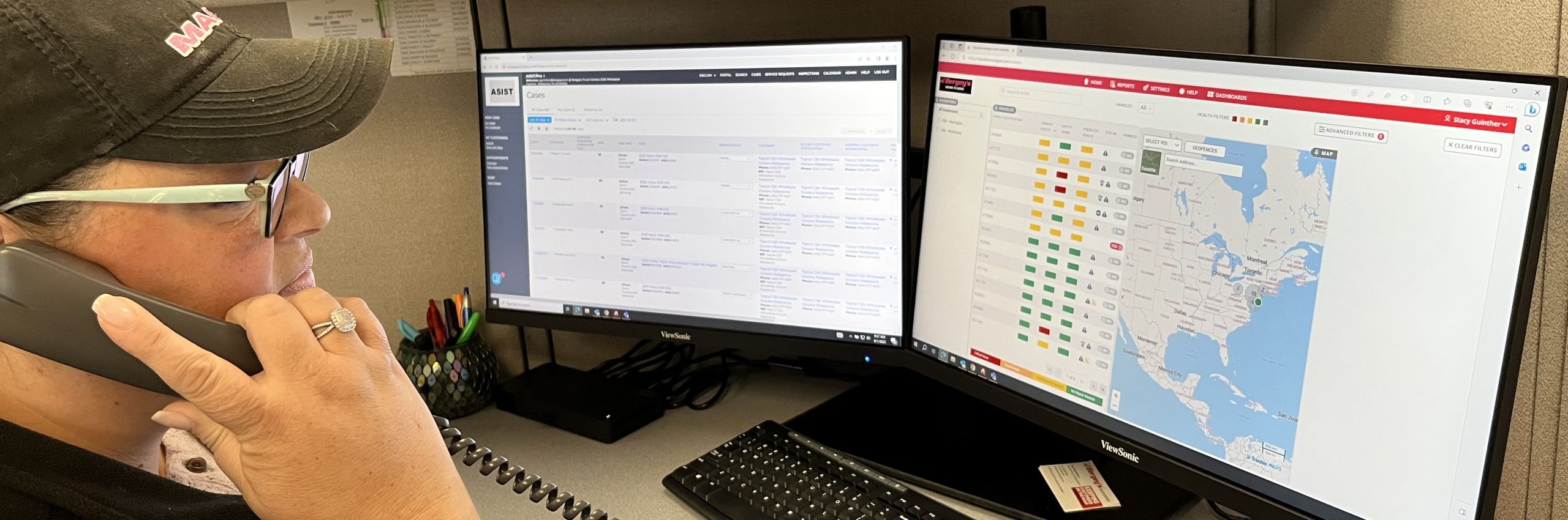fleet management screens