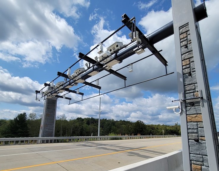tolling gantry replaces manned toll booths
