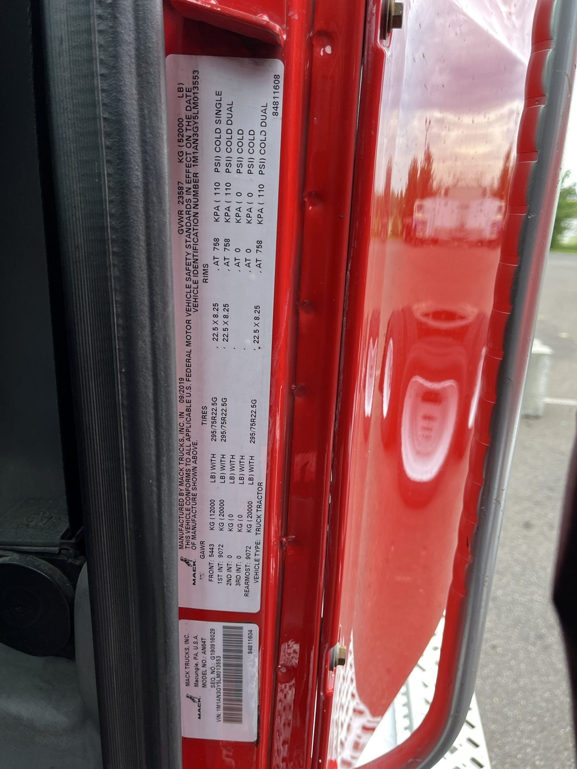 2020 MACK AN64T 1000068-03 2020 MACK AN64T 1000068-03