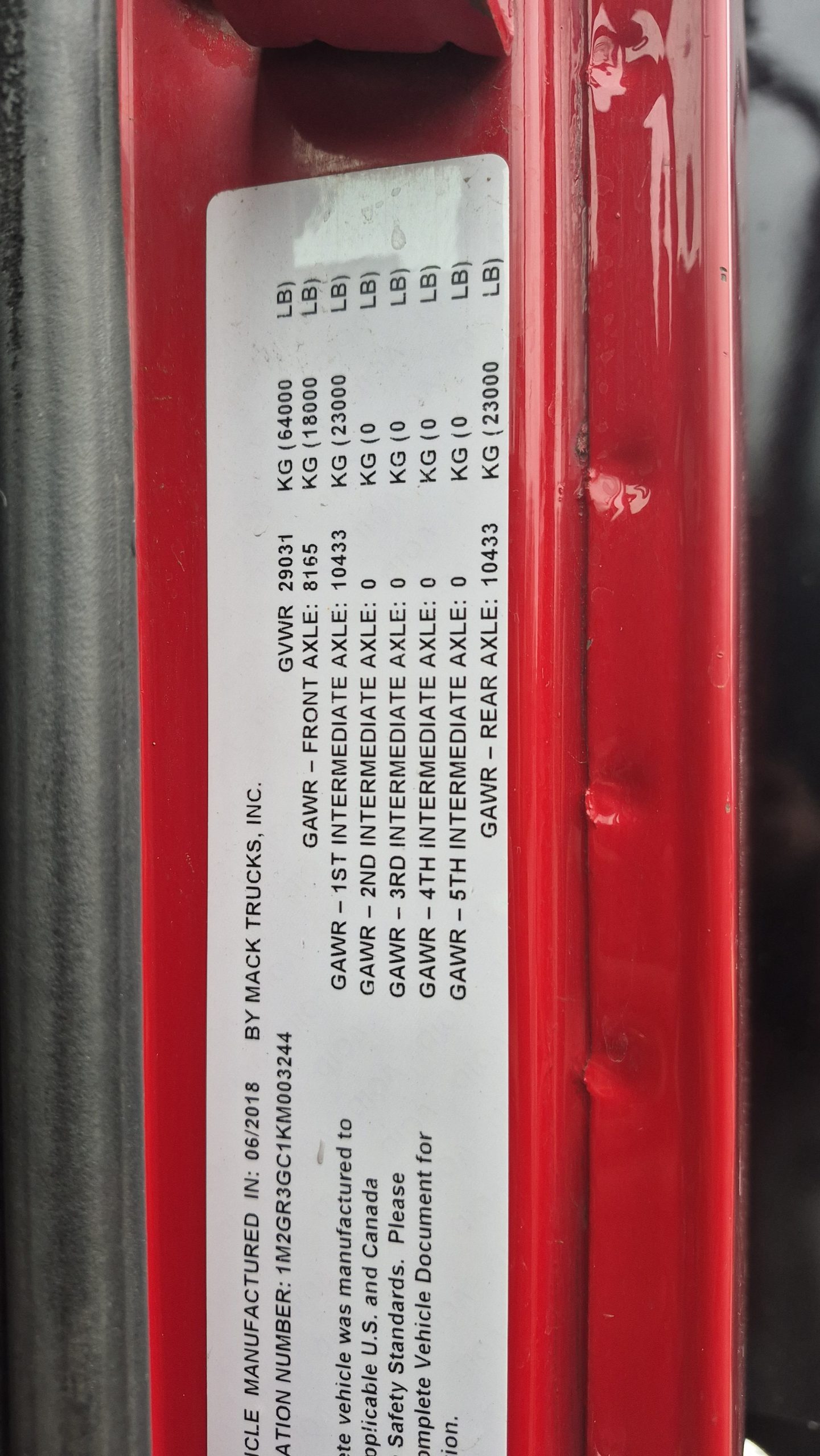 2019 MACK 64FR 1042917-23 2019 MACK 64FR 1042917-23