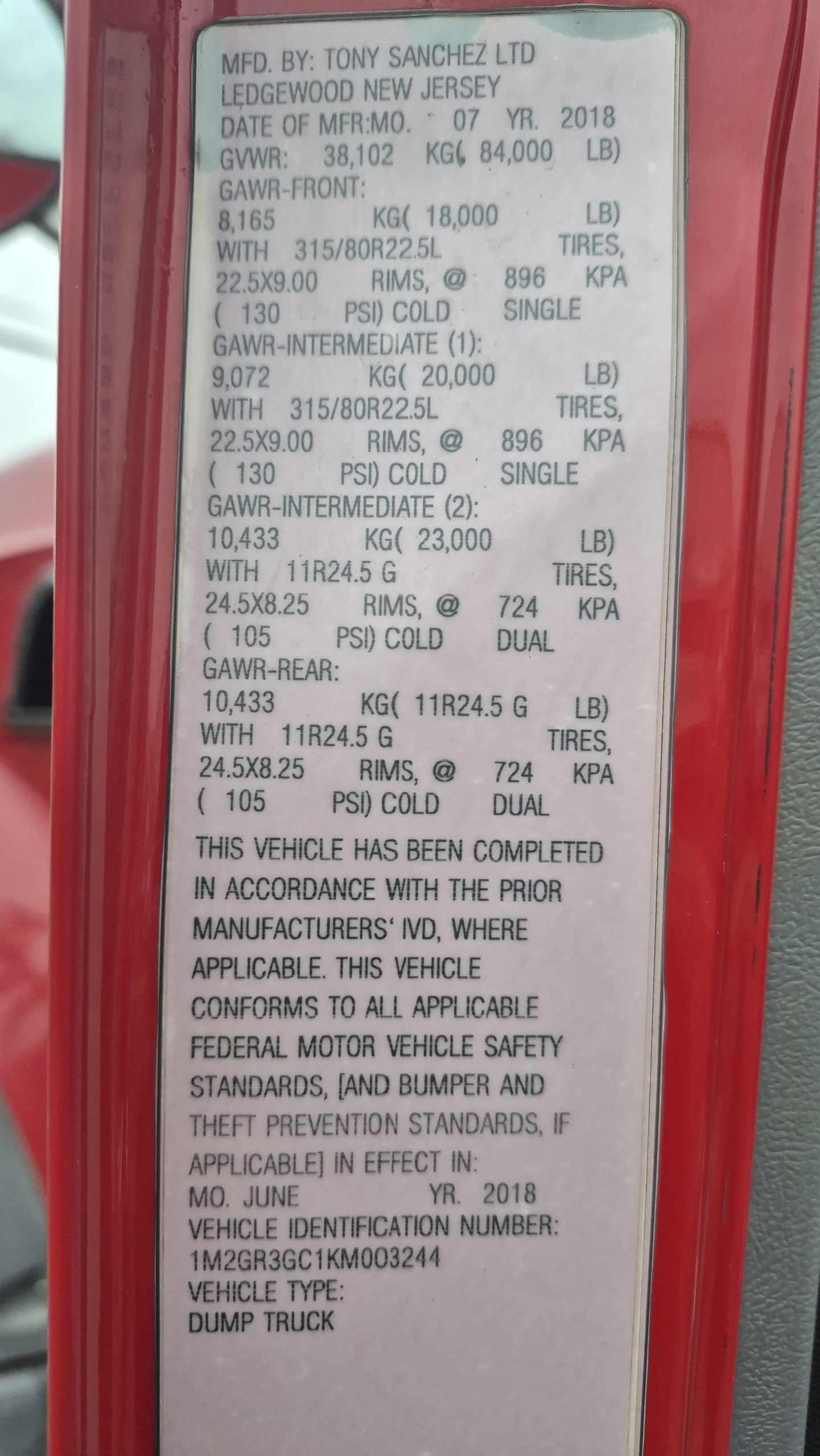 2019 MACK 64FR 1042917-24 2019 MACK 64FR 1042917-24