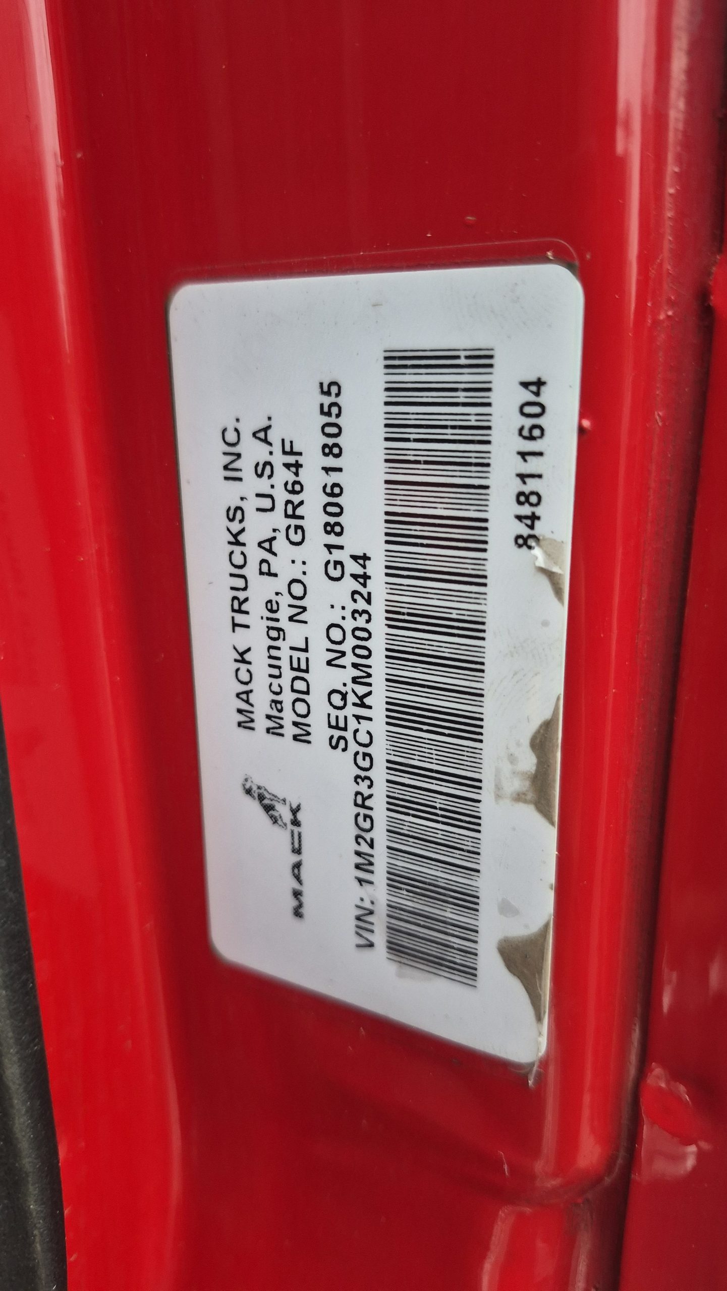 2019 MACK 64FR 1042917-25 2019 MACK 64FR 1042917-25