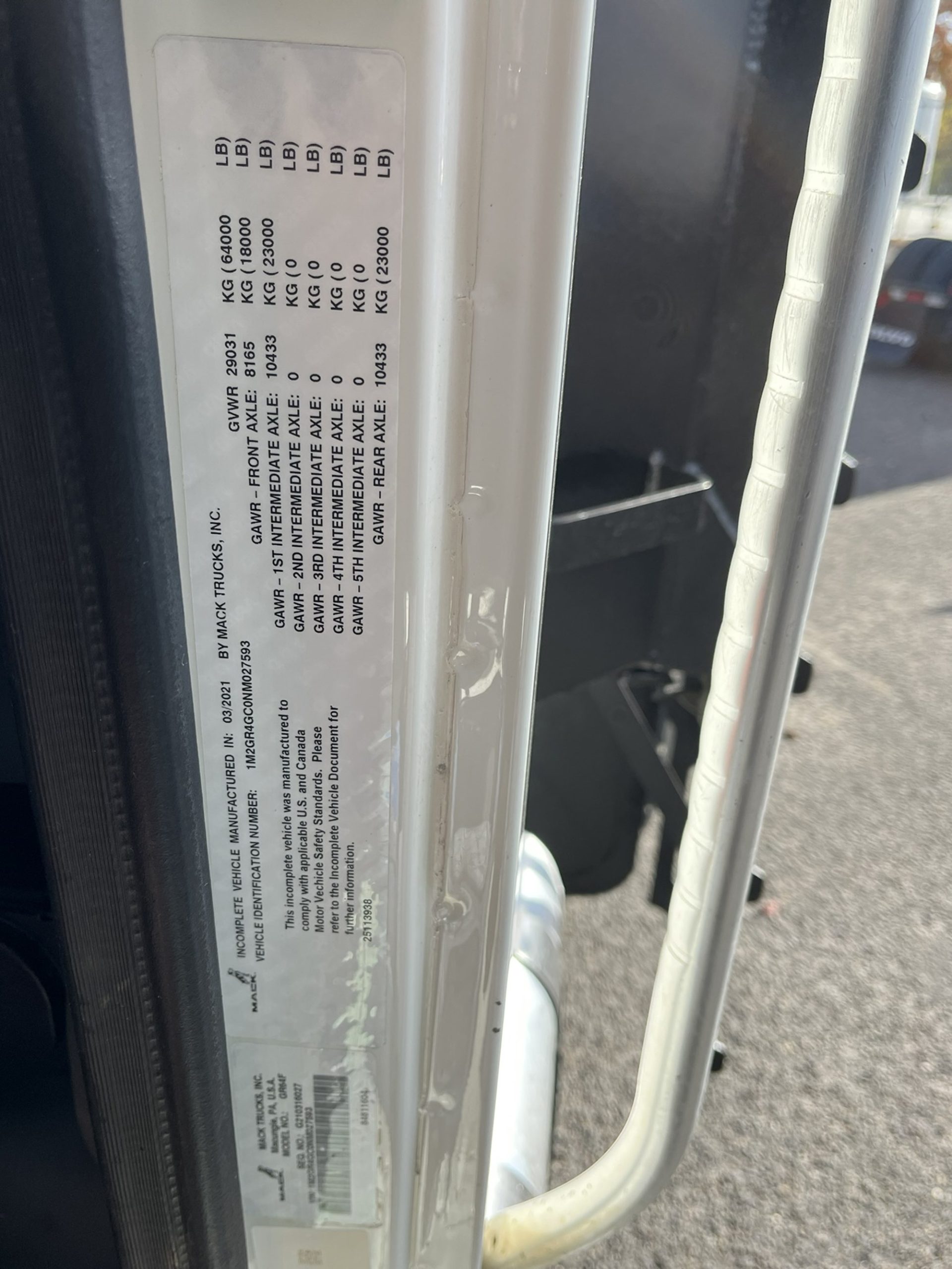 2022 MACK GRANITE 1101436-12 2022 MACK GRANITE 1101436-12