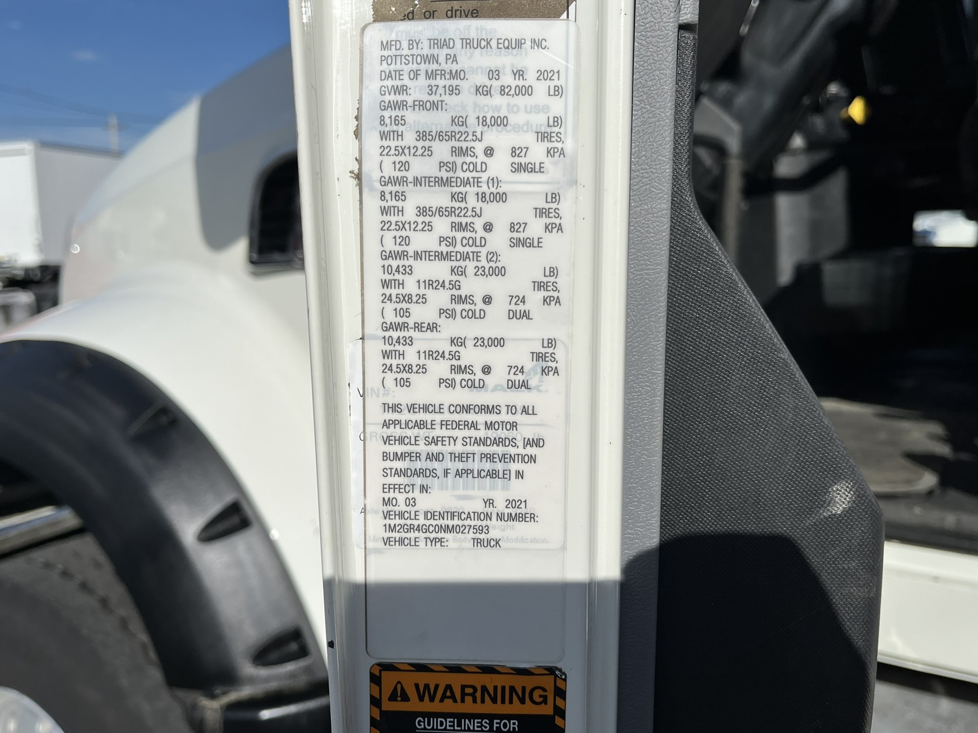 2022 MACK GRANITE 1101436-13 2022 MACK GRANITE 1101436-13