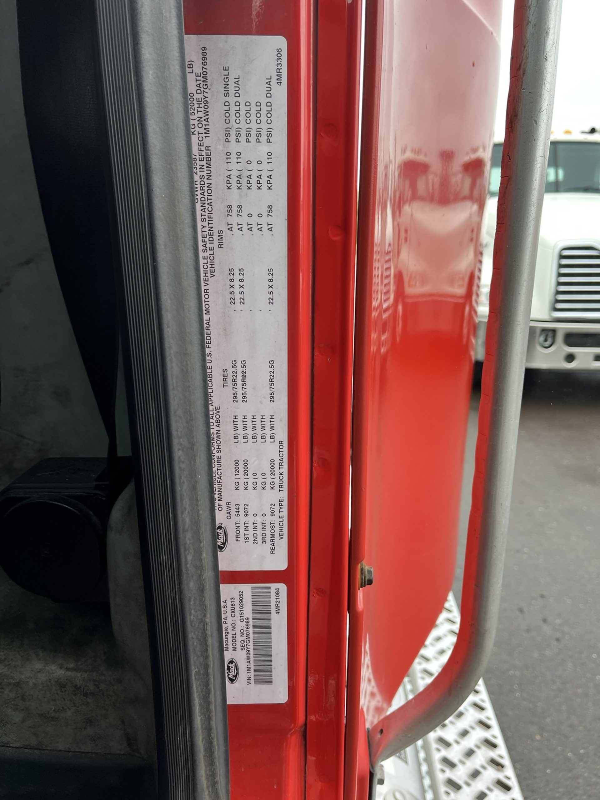 2016 MACK CXU613 1000965-03 2016 MACK CXU613 1000965-03