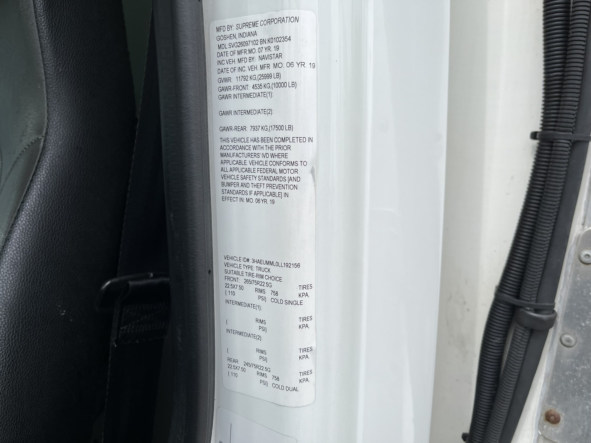 2020 International MV607 1086171-16 2020 International MV607 1086171-16