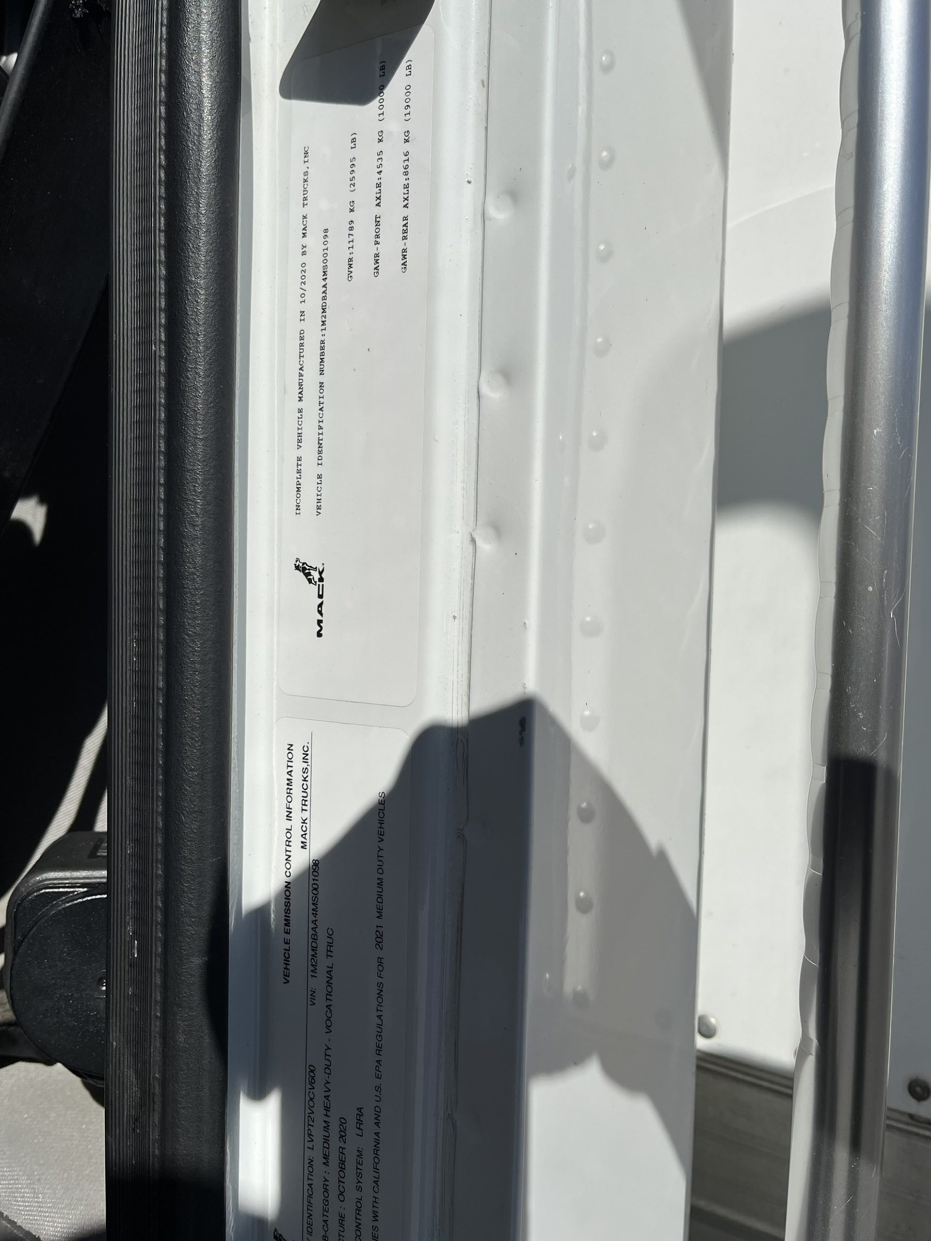 2021 MACK MD 1097714-12 2021 MACK MD 1097714-12