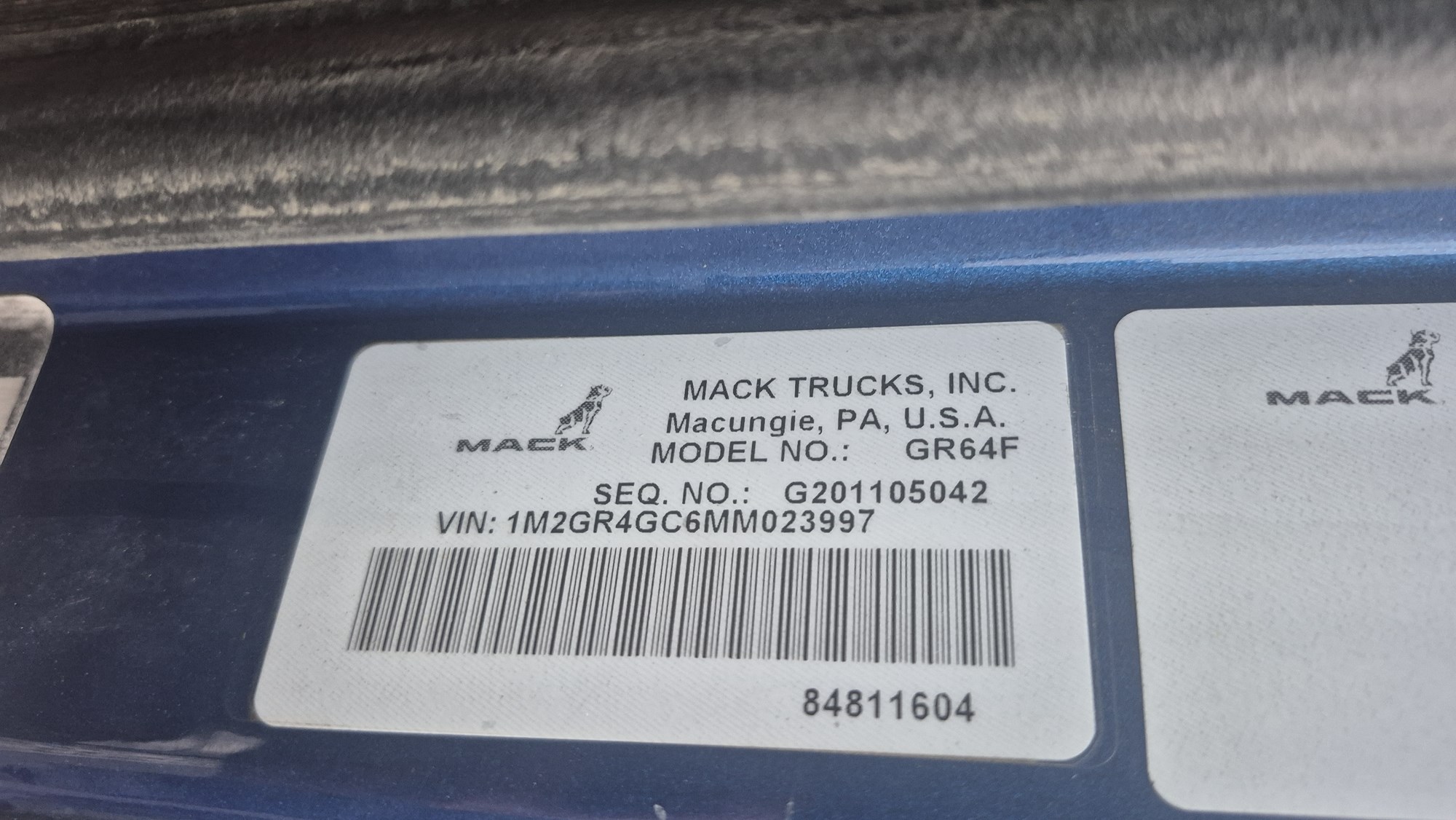 2021 MACK 64FR GR64F 2021 MACK 64FR GR64F - image 5 of 6