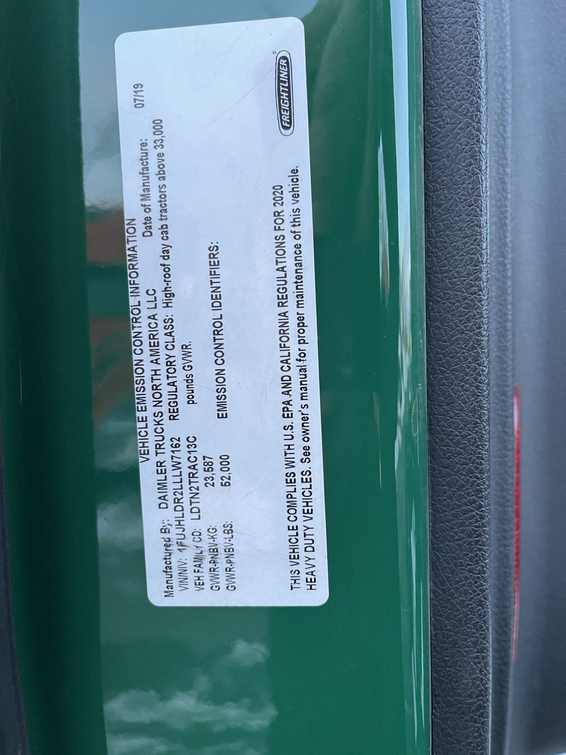 2020 FREIGHTLINER CASCADIA 126 1103542-14 2020 FREIGHTLINER CASCADIA 126 1103542-14