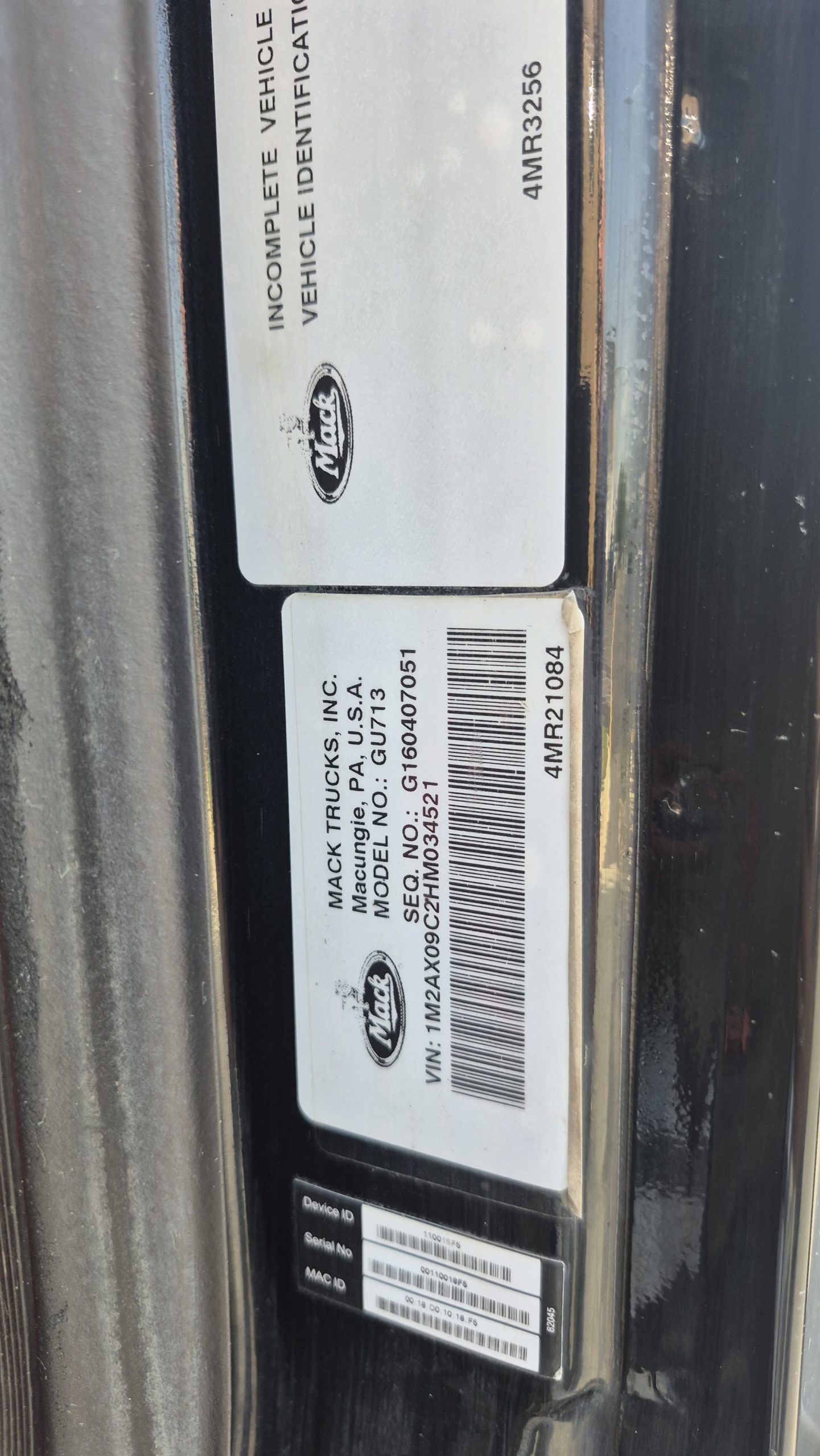2017 MACK 700 1006759-28 2017 MACK 700 1006759-28