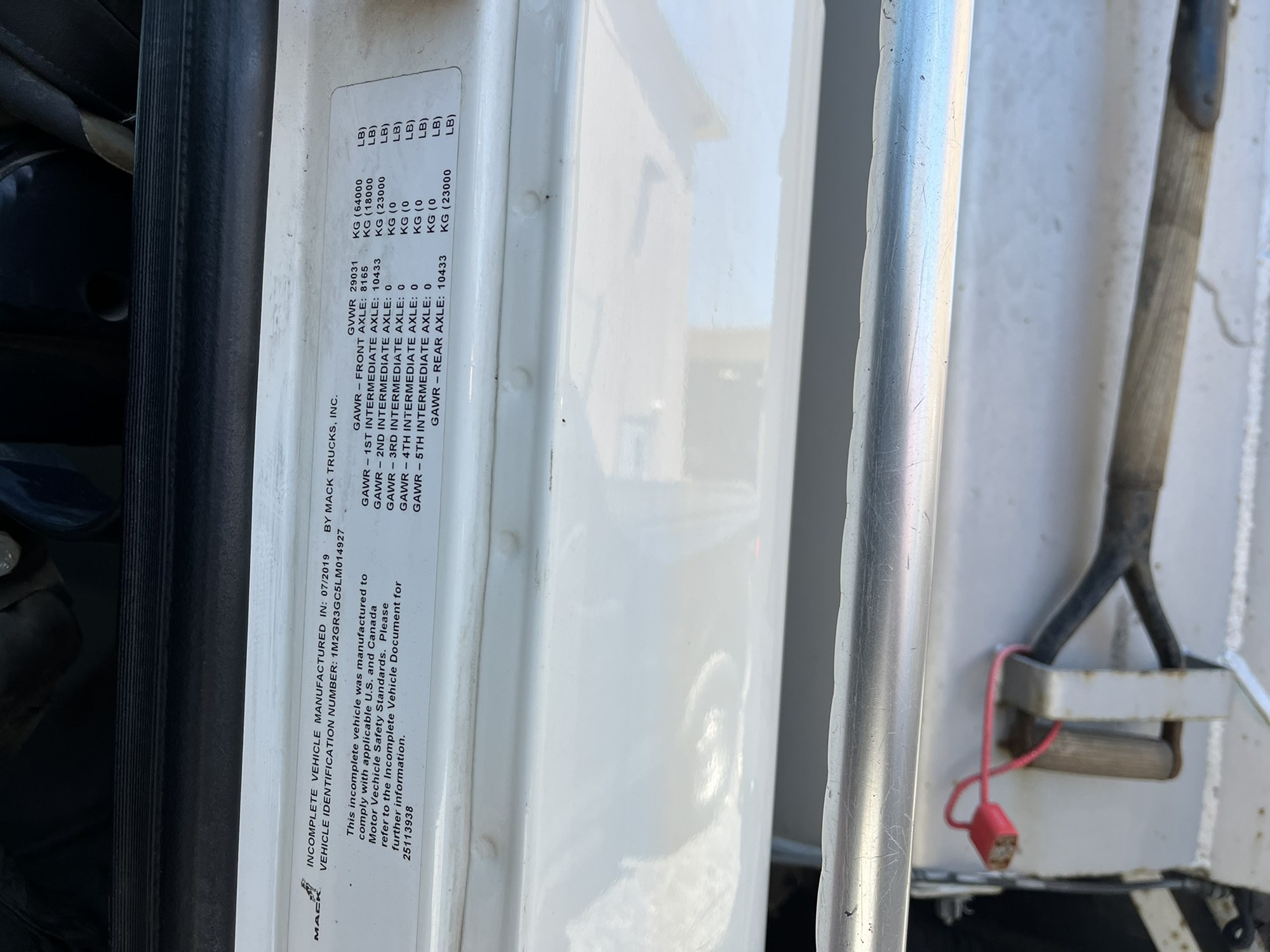 2021 MACK GRANITE 1071048-23 2021 MACK GRANITE 1071048-23