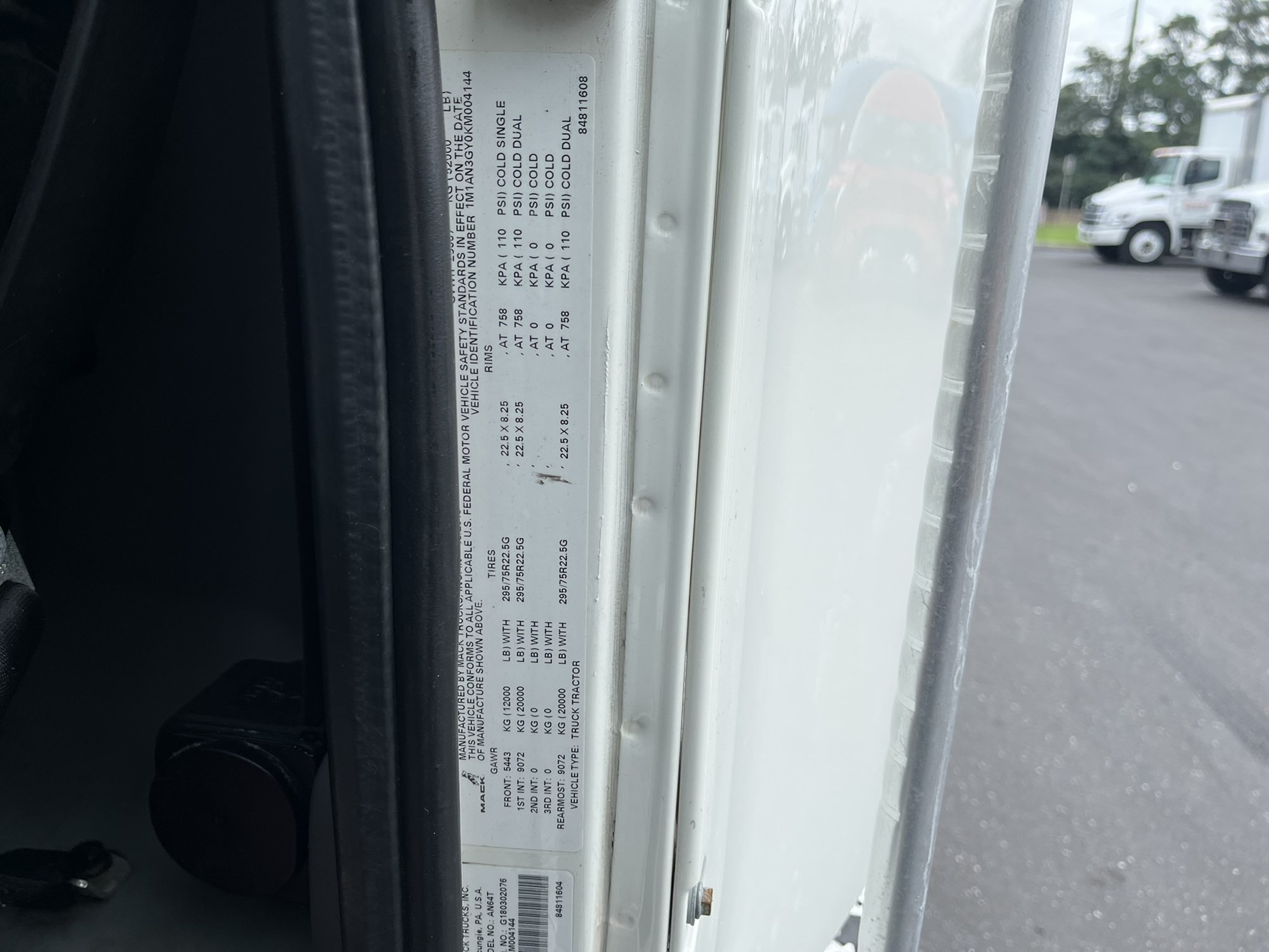 2019 MACK ANTHEM DAY CAB 1001073-13 2019 MACK ANTHEM DAY CAB 1001073-13