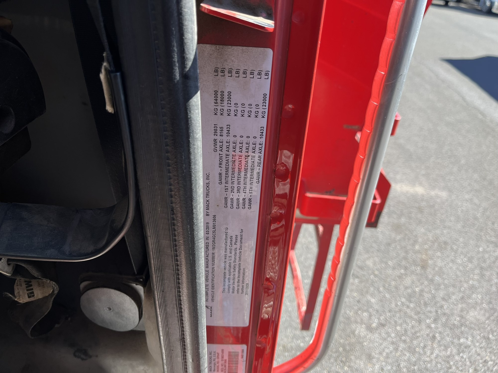 2020 MACK GRANITE 1006191-03 2020 MACK GRANITE 1006191-03