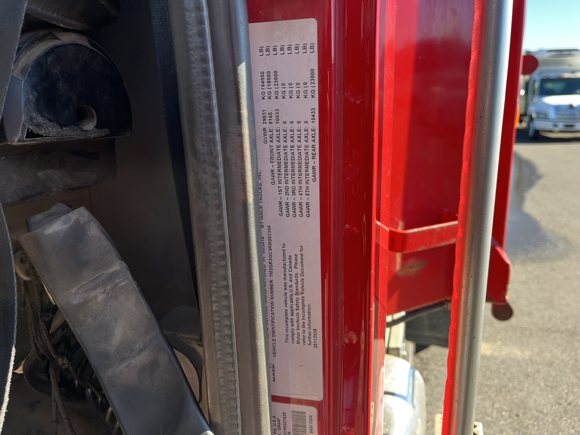 2019 MACK GRANITE 1009032-03 2019 MACK GRANITE 1009032-03