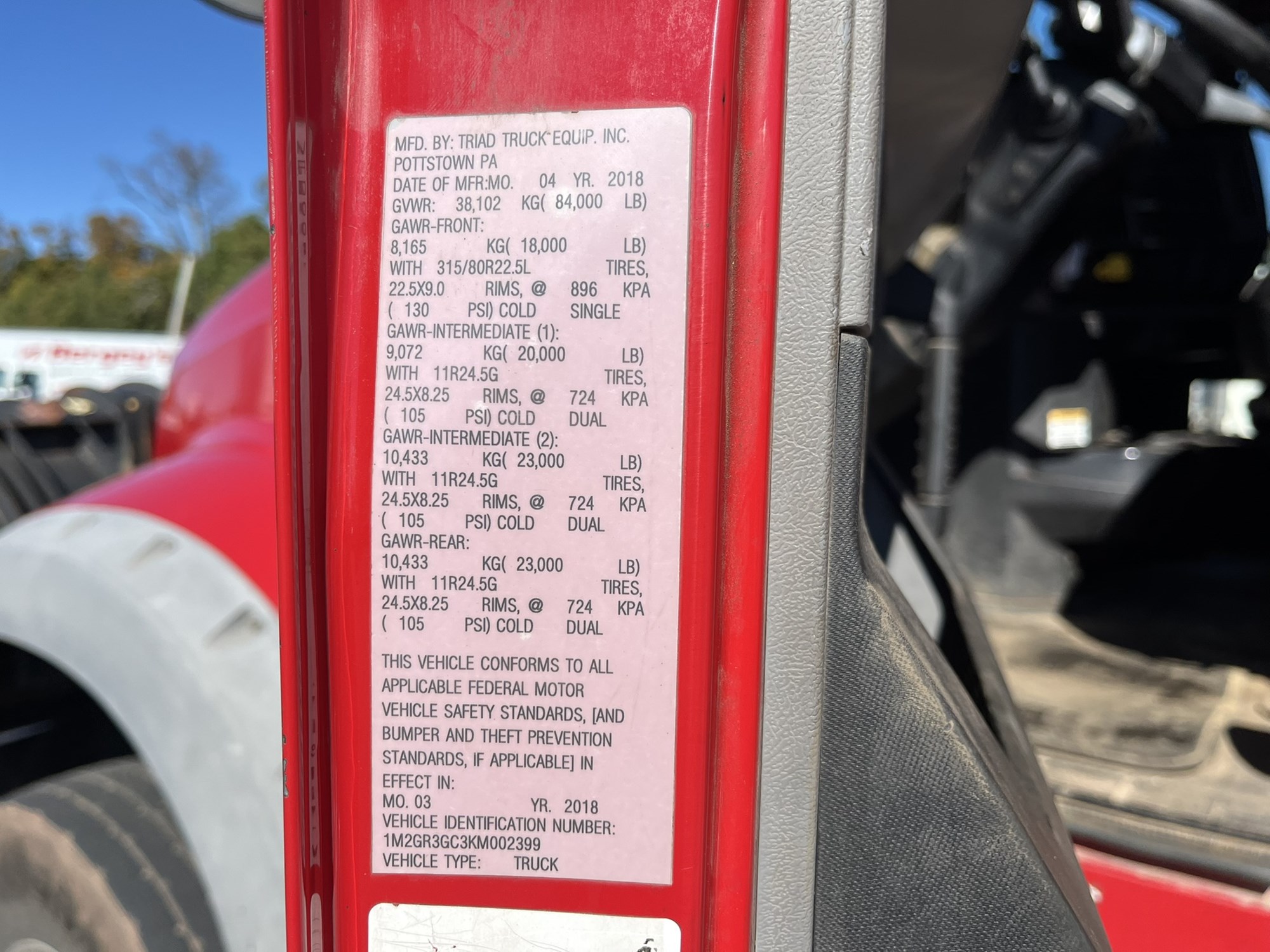 2019 MACK GRANITE 1009032-05 2019 MACK GRANITE 1009032-05