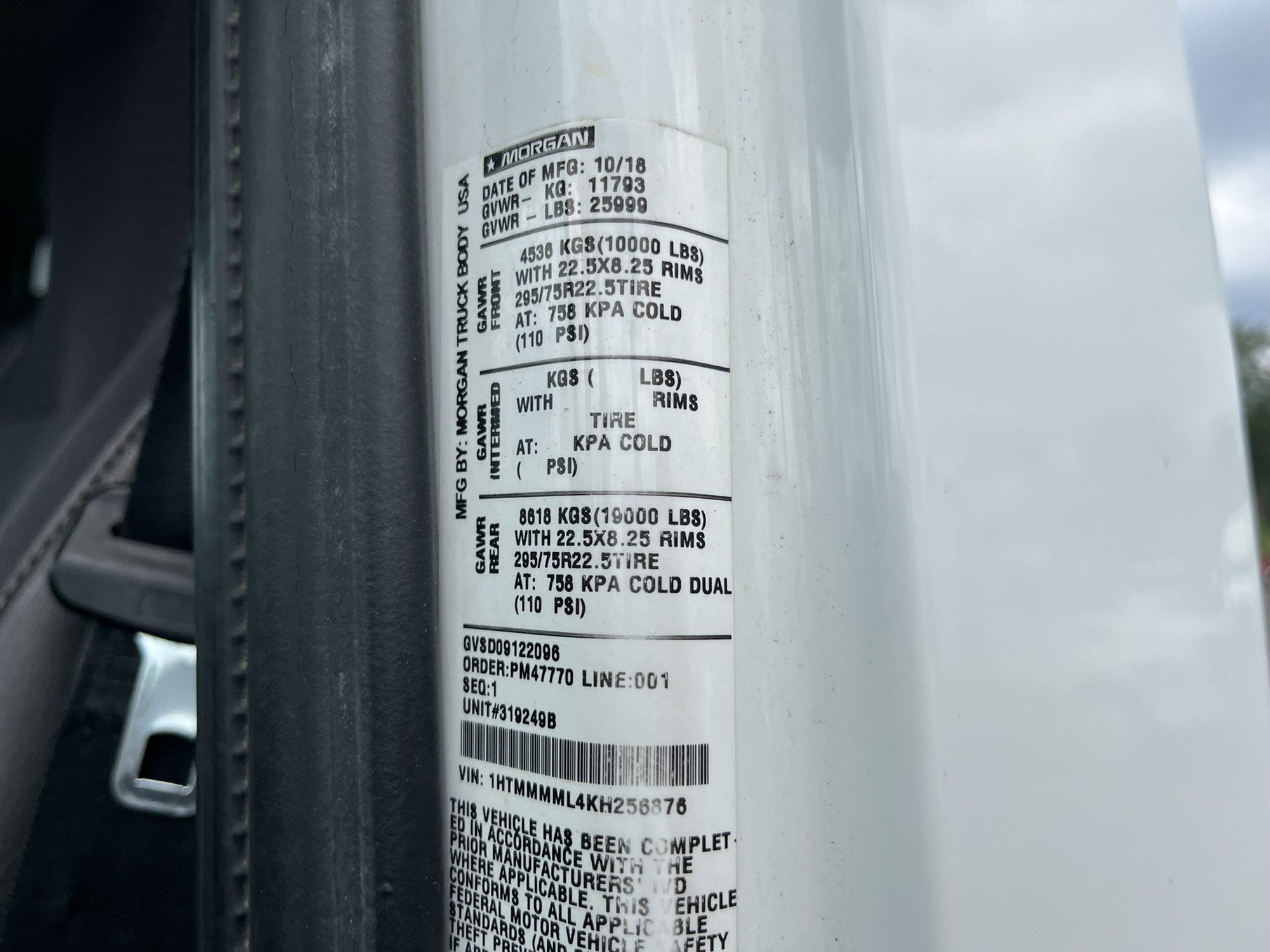 2019 INTERNATIONAL 4300 1203057-14 2019 INTERNATIONAL 4300 1203057-14